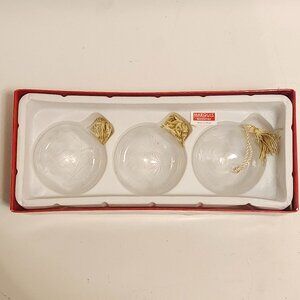 Marquis By Waterford Etched Crystal Christmas Celebrations Ornaments Retired